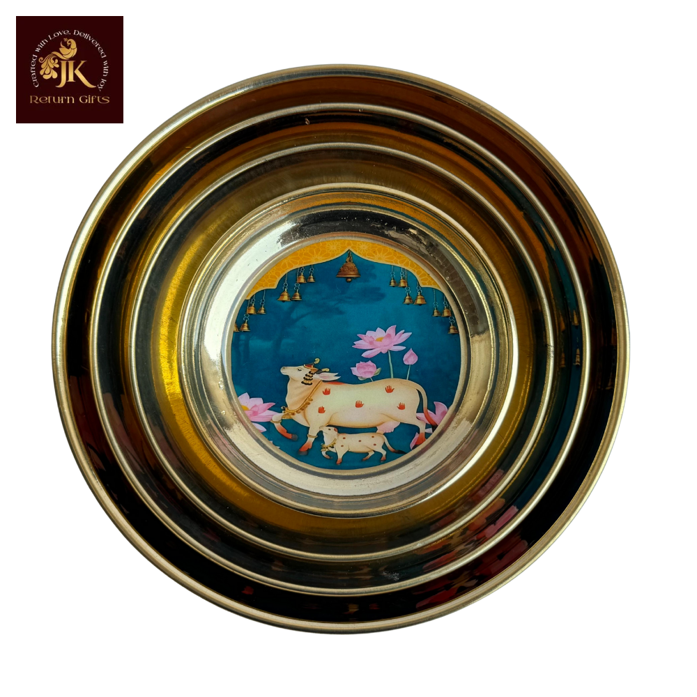 Pichwai Brass Plate