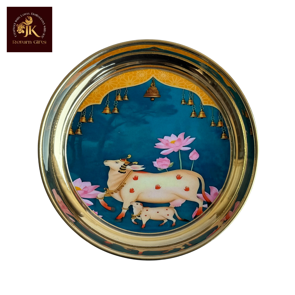 Pichwai Brass Plate