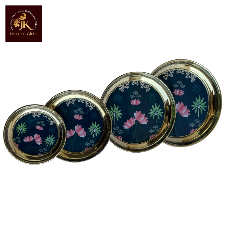 Pichwai Brass Plate