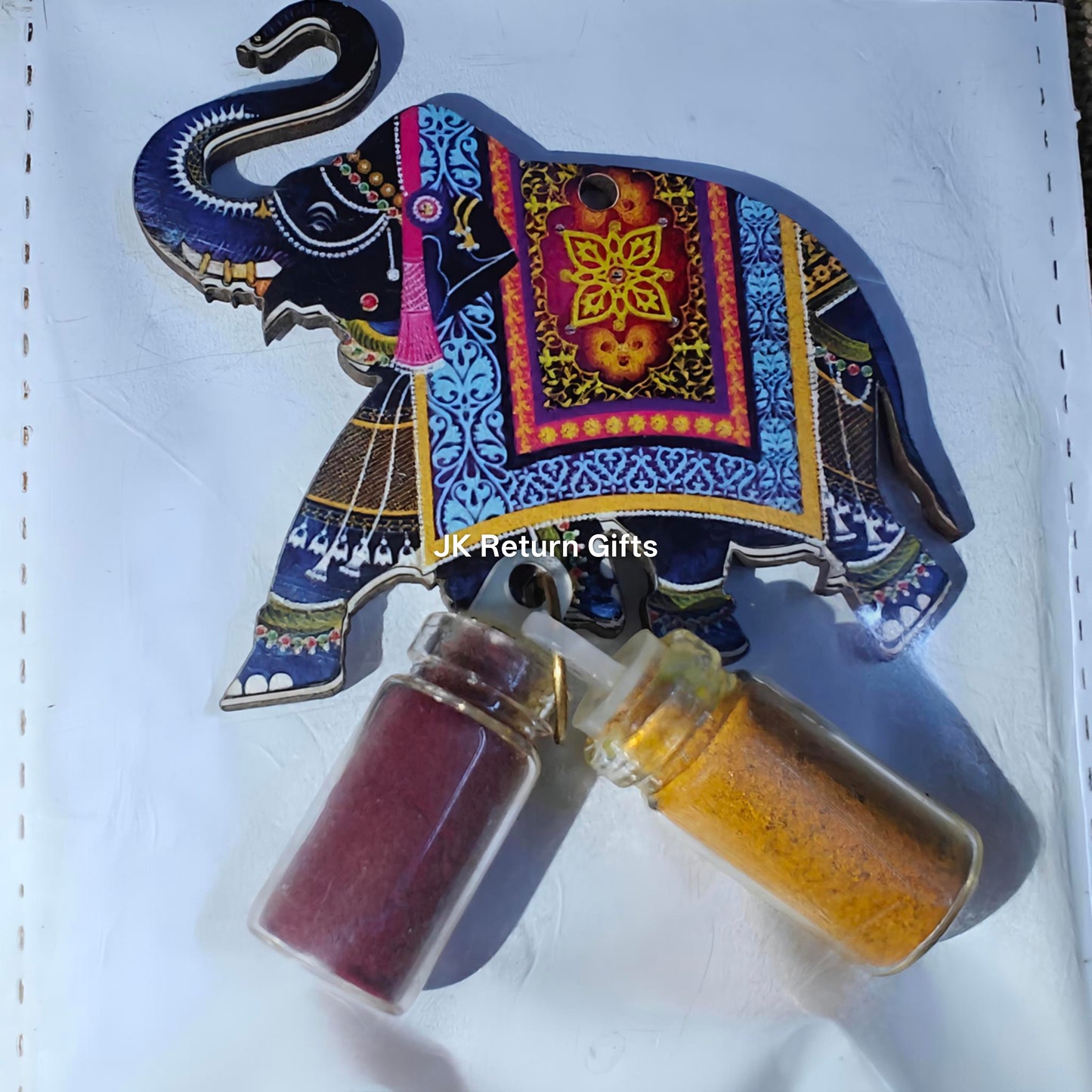 Vibrant Haldi Kumkum set with Magnet - Unique return gifts for any occasion!