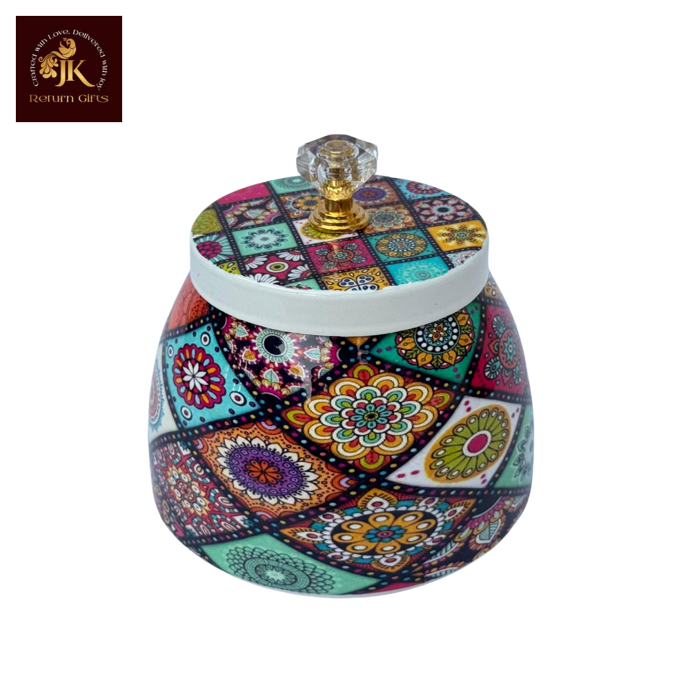 Pichwai Metal Jar