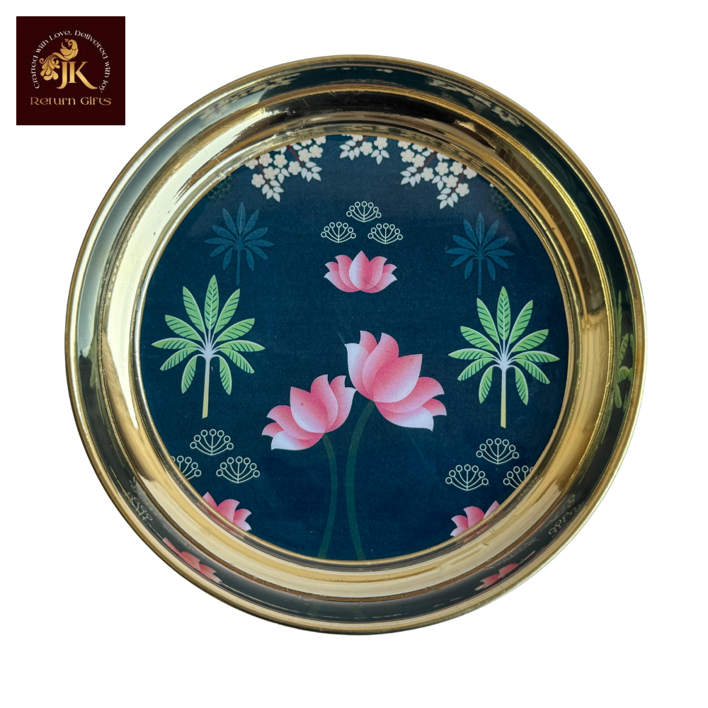 Pichwai Brass Plate