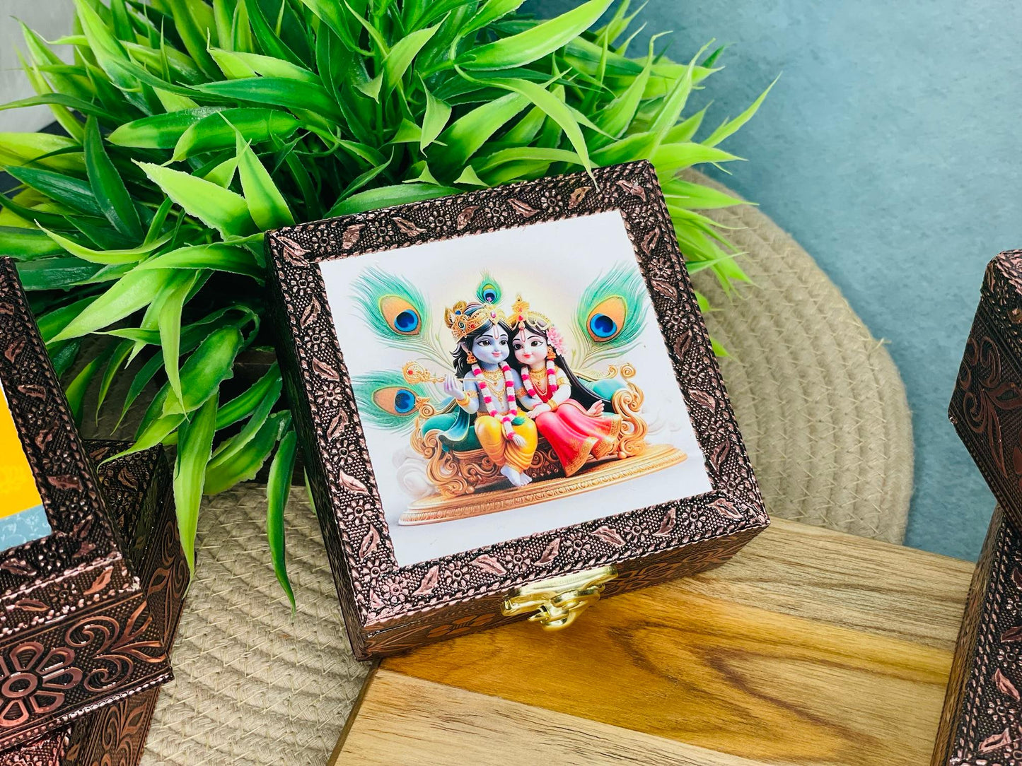 Pichwai Print Wooden Jewellery Box