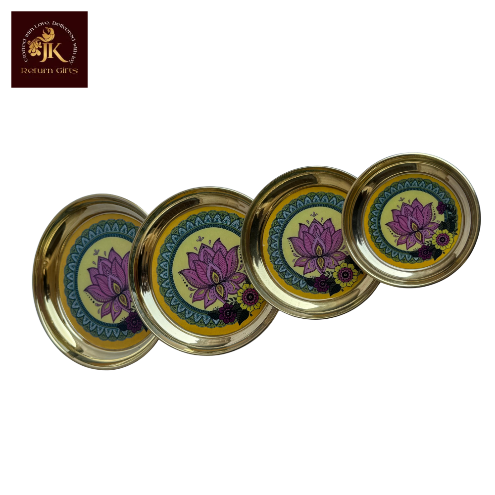 Pichwai Brass Plate