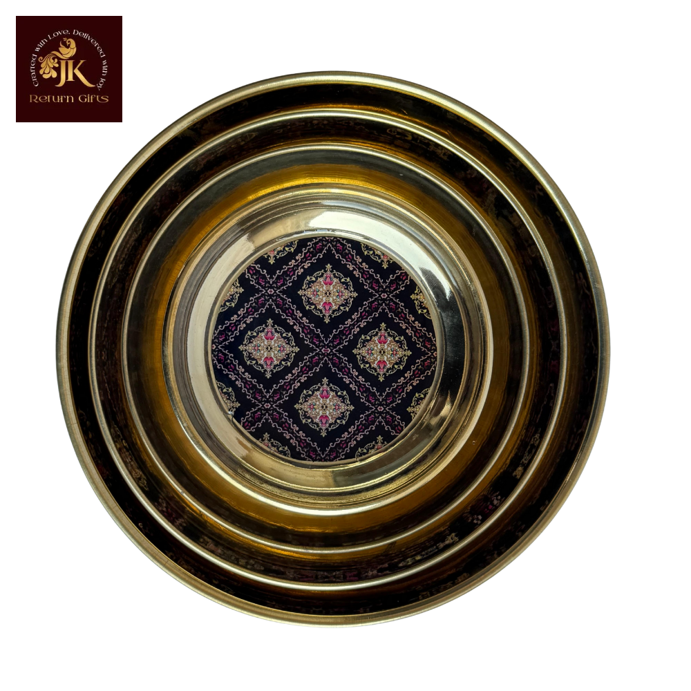 Pichwai Brass Plate