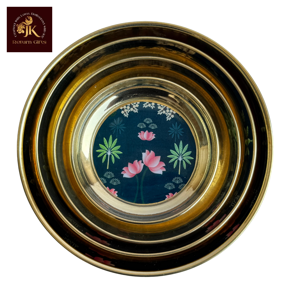 Pichwai Brass Plate