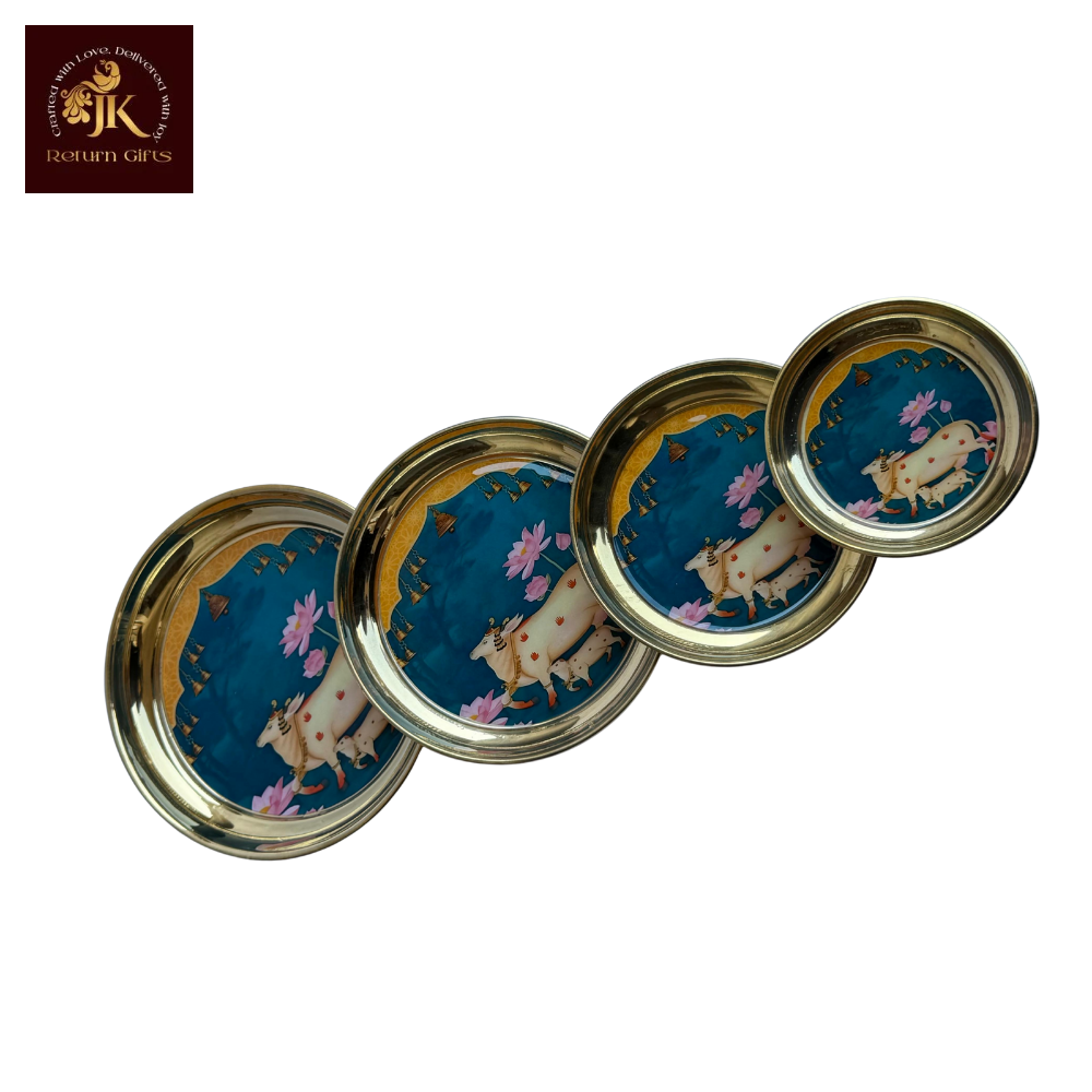 Pichwai Brass Plate