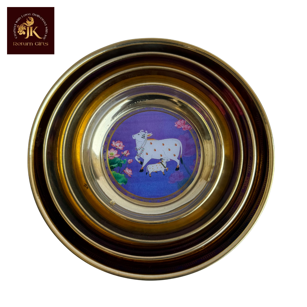 Pichwai Brass Plate