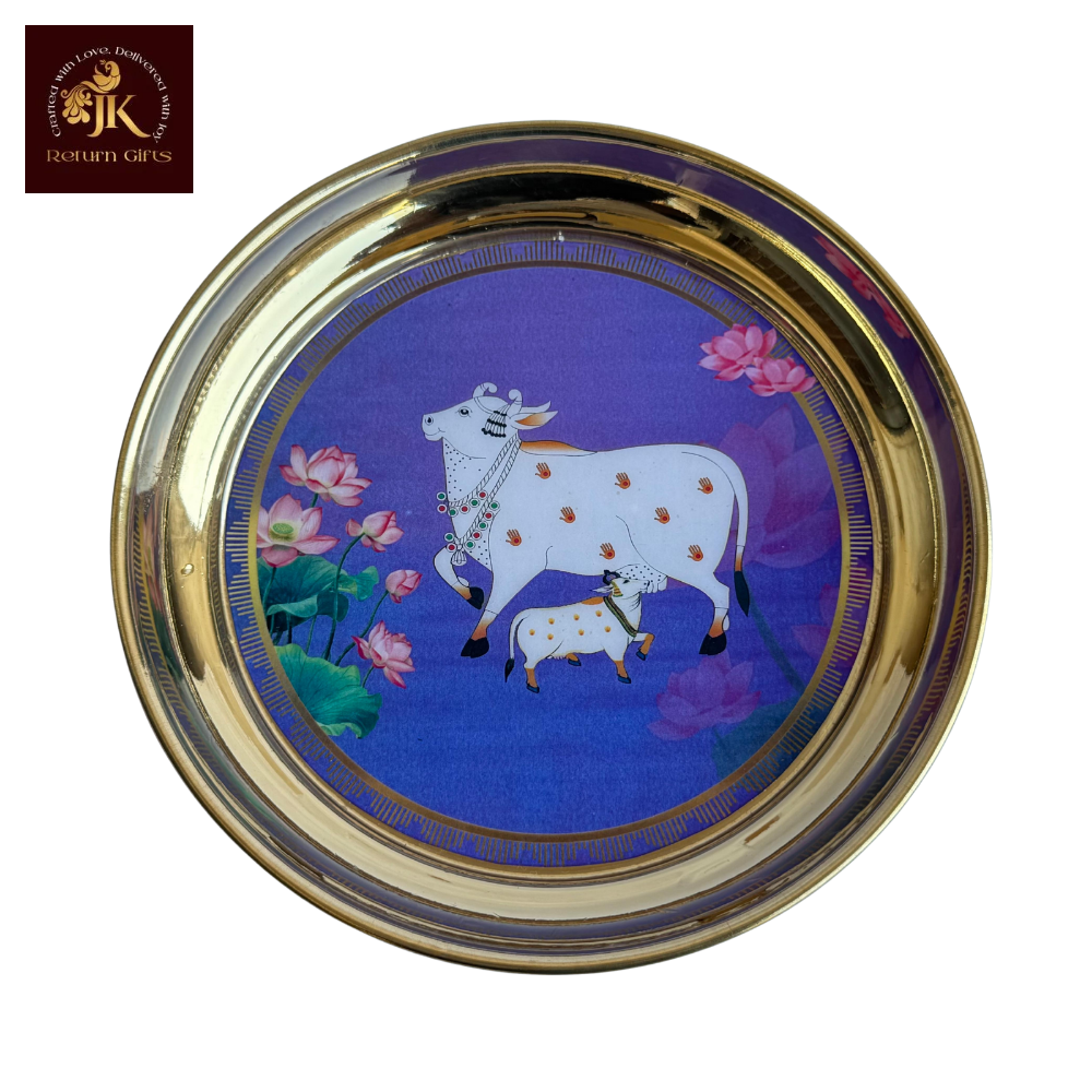 Pichwai Brass Plate