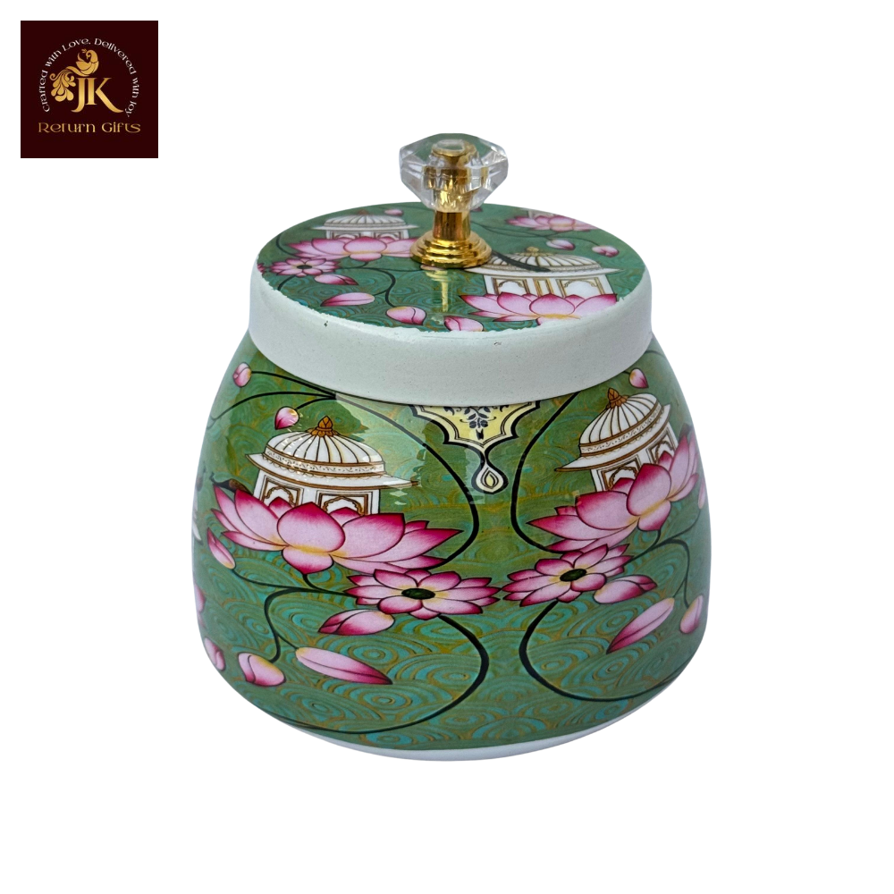 Pichwai Metal Jar