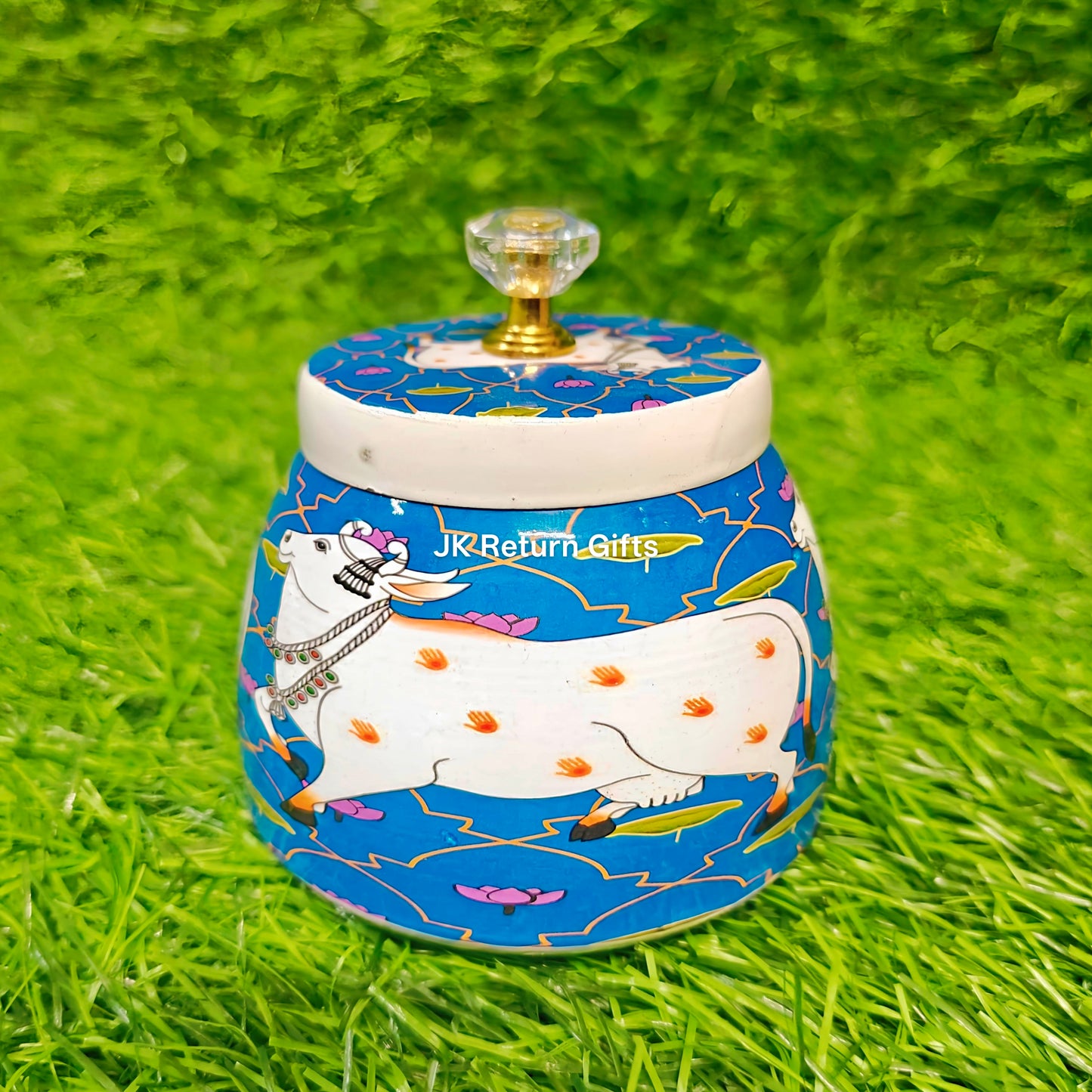 Pichwai Metal Jars