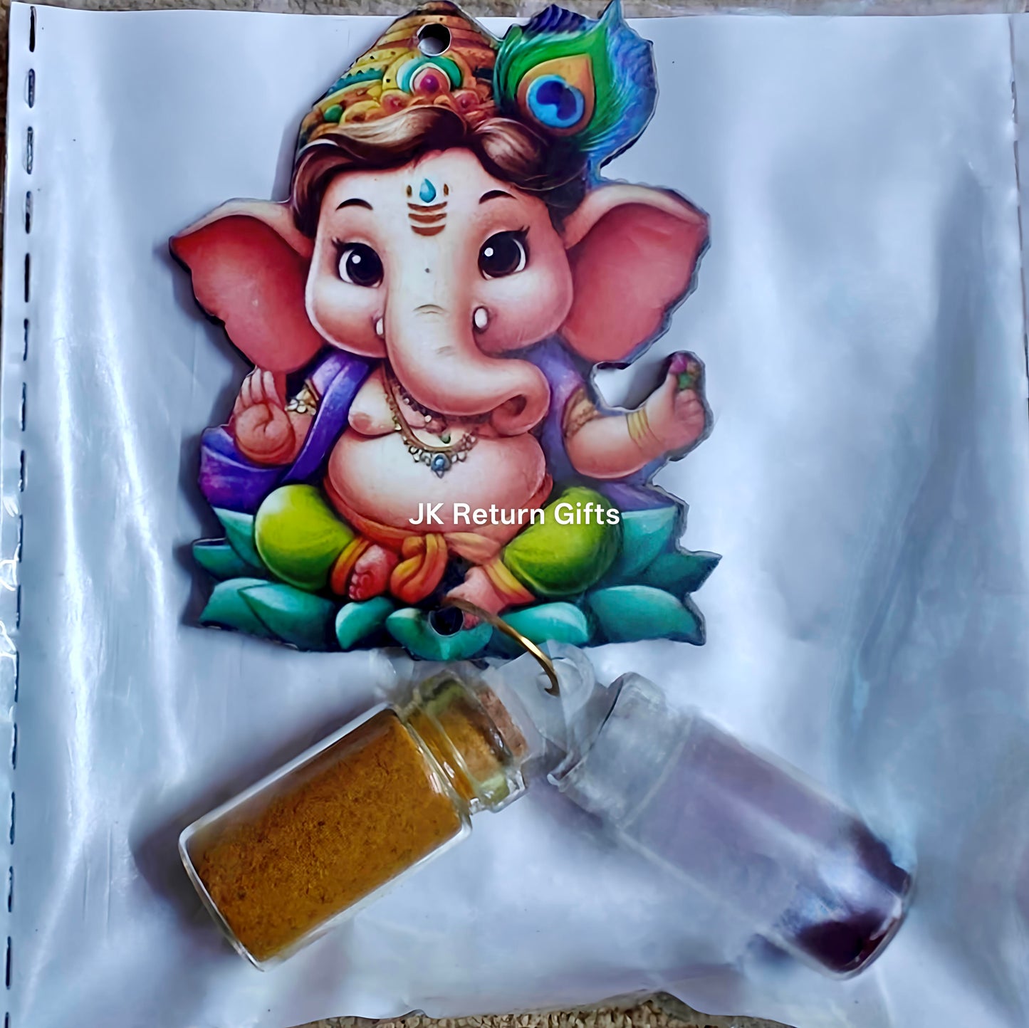 Vibrant Haldi Kumkum set with Magnet - Unique return gifts for any occasion!