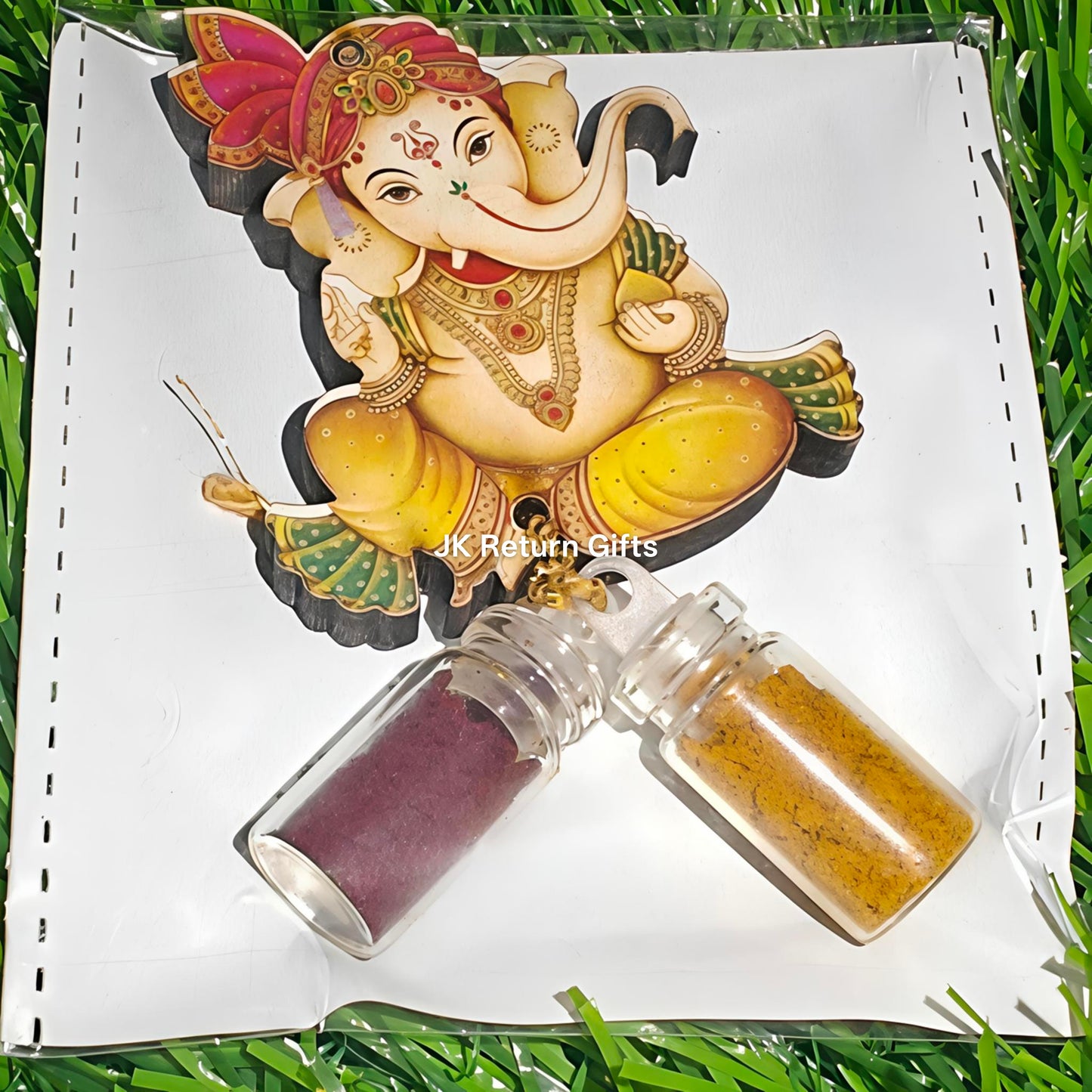 Vibrant Haldi Kumkum set with Magnet - Unique return gifts for any occasion!