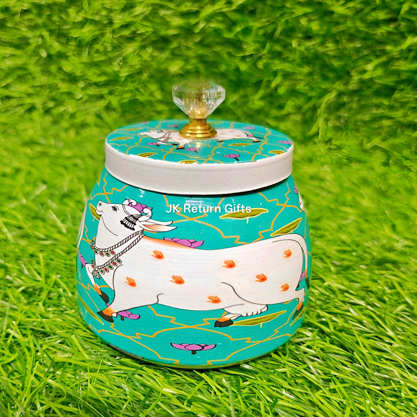 Pichwai Metal Jars
