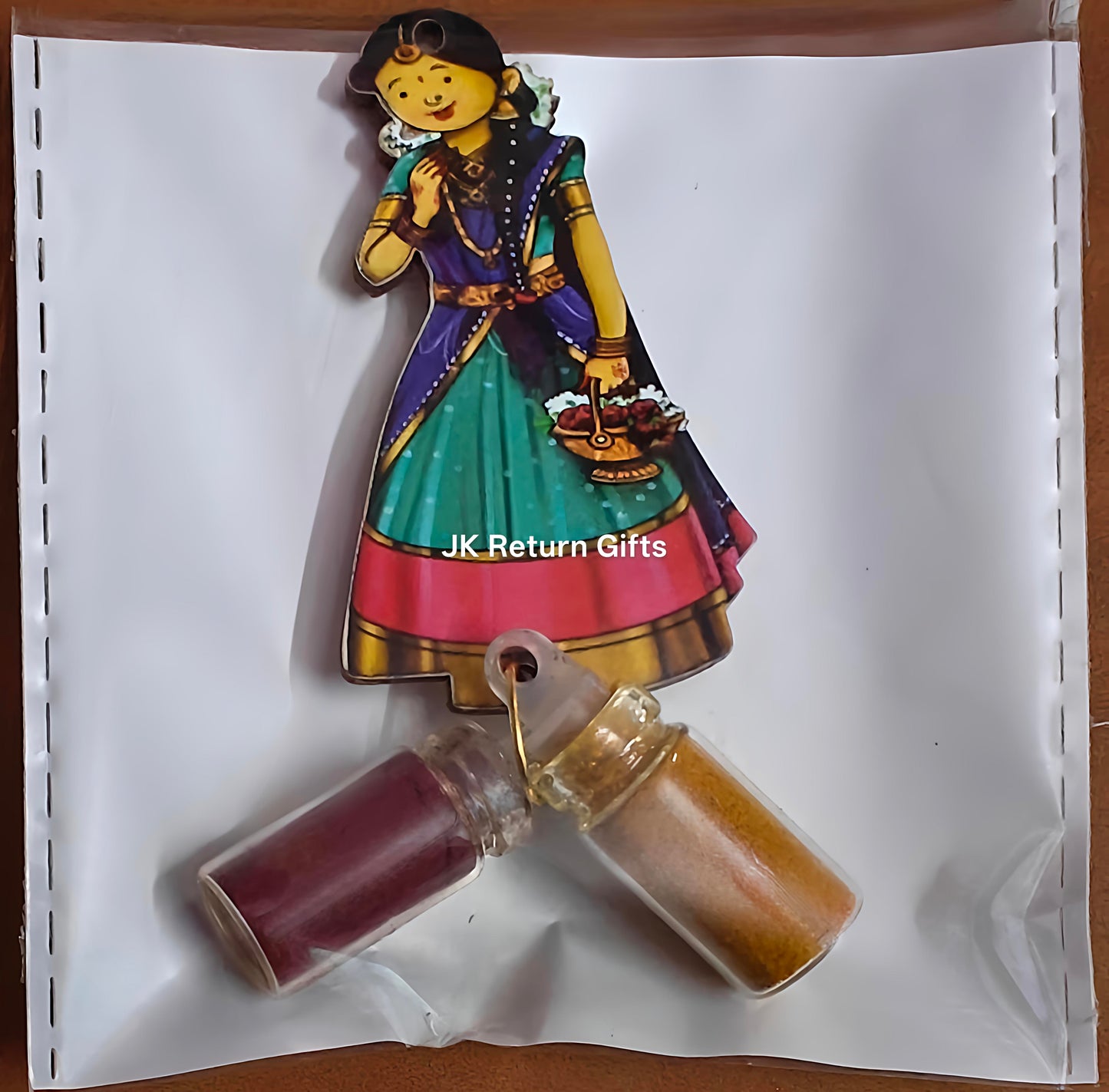 Vibrant Haldi Kumkum set with Magnet - Unique return gifts for any occasion!