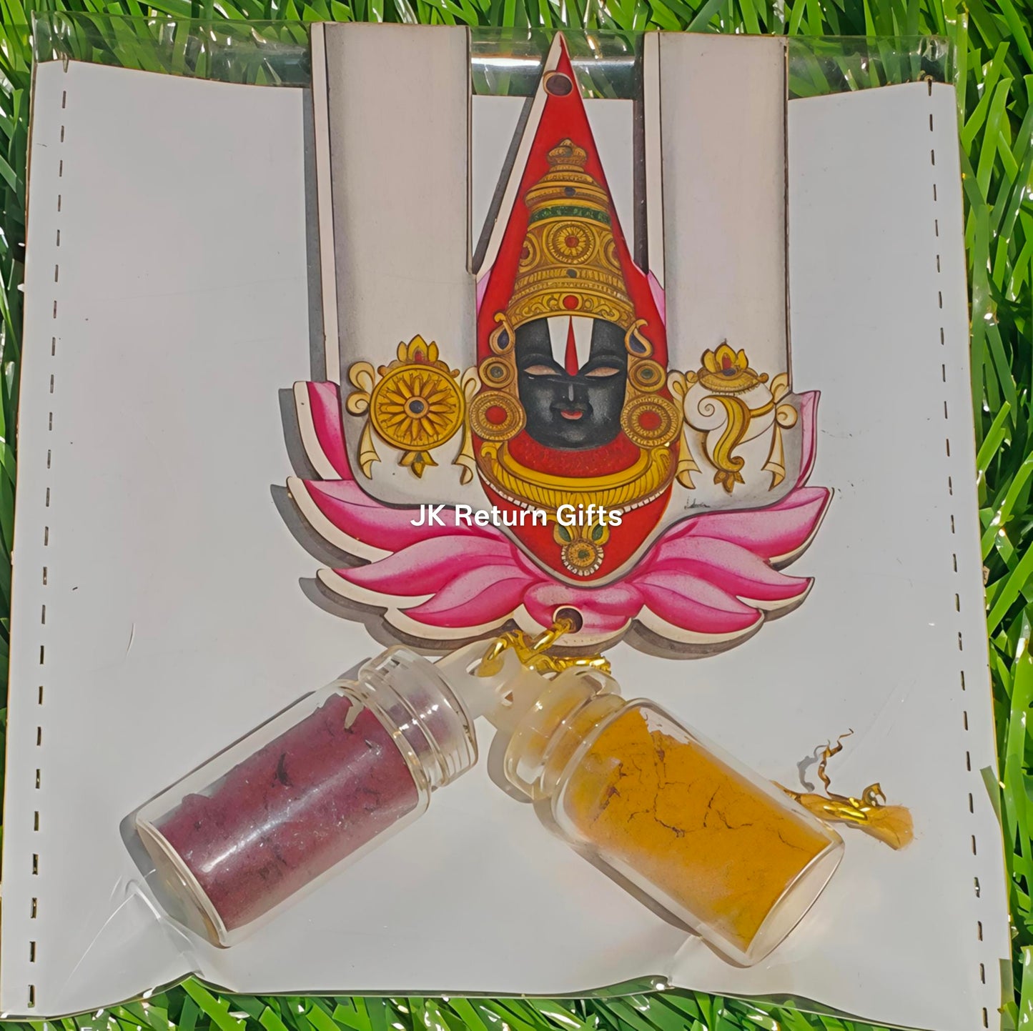 Vibrant Haldi Kumkum set with Magnet - Unique return gifts for any occasion!