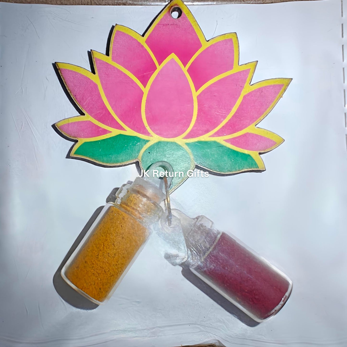 Vibrant Haldi Kumkum set with Magnet - Unique return gifts for any occasion!