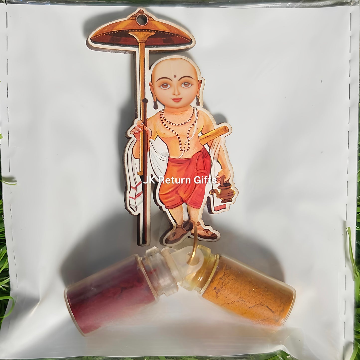 Vibrant Haldi Kumkum set with Magnet - Unique return gifts for any occasion!