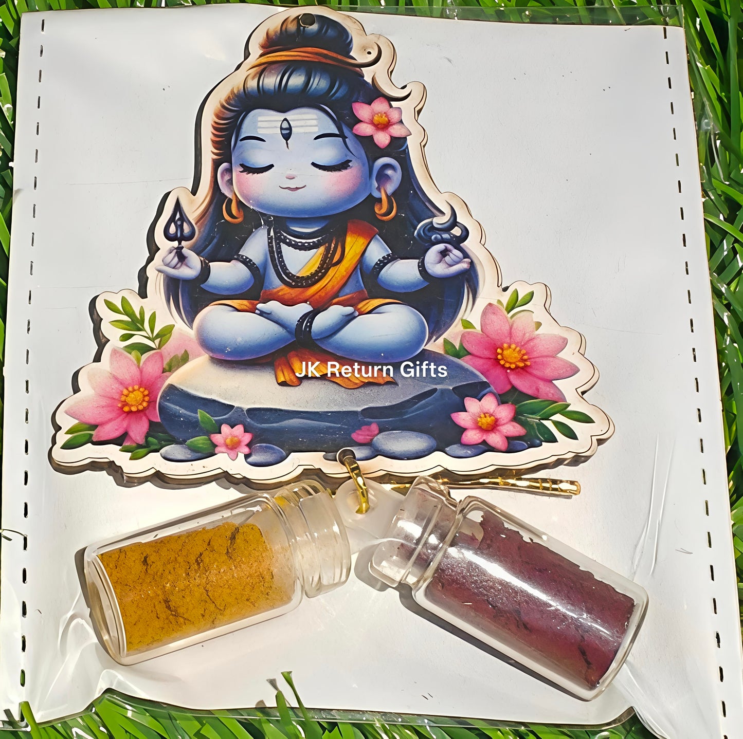 Vibrant Haldi Kumkum set with Magnet - Unique return gifts for any occasion!