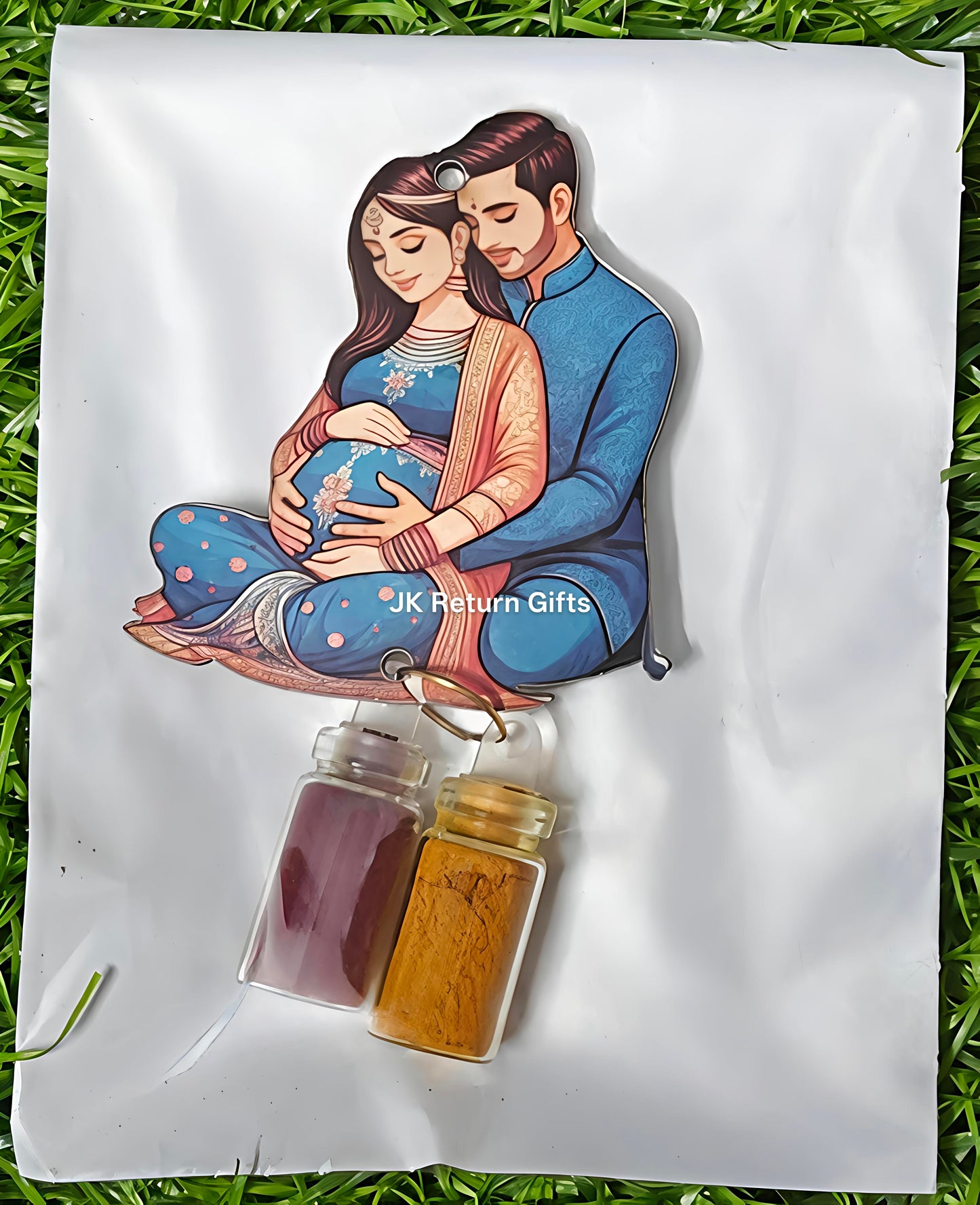 Vibrant Haldi Kumkum set with Magnet - Unique return gifts for any occasion!