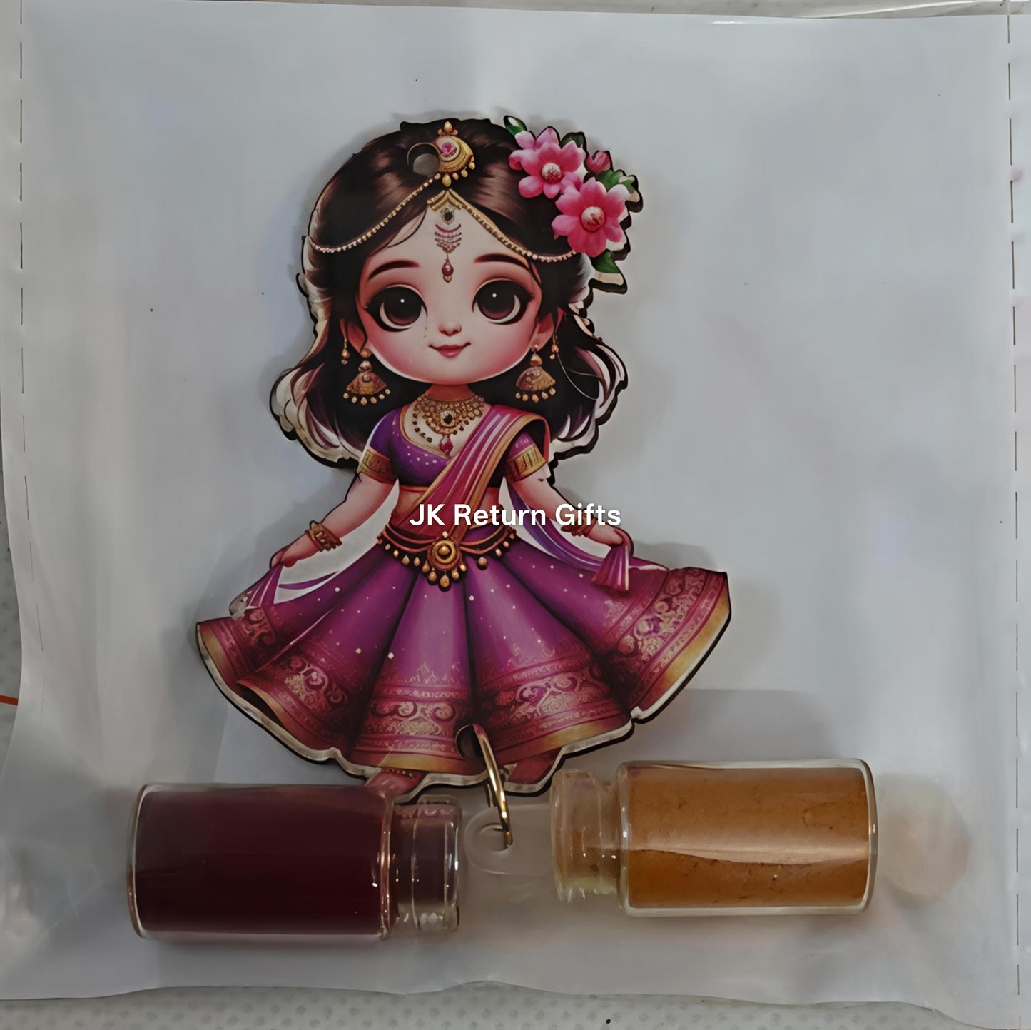 Vibrant Haldi Kumkum set with Magnet - Unique return gifts for any occasion!