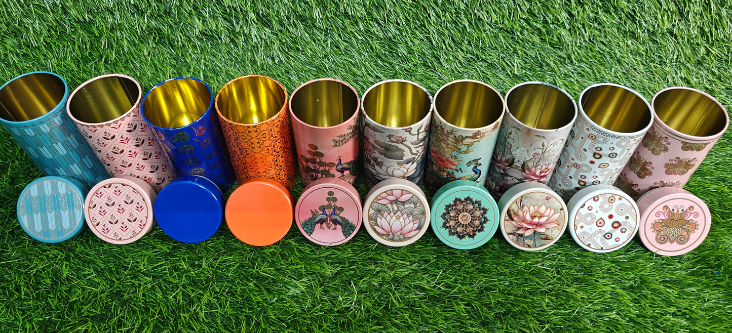 Printed Tin Jar - 6 inch | Budget Friendly Return Gifts